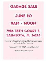 Garage Sale in Sarasota 