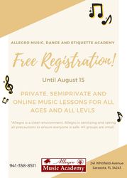 Music Lessons with FREE Registration 